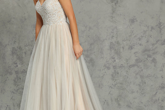 Bride wearing a flowy Avery Austin wedding dress, ideal for a destination wedding