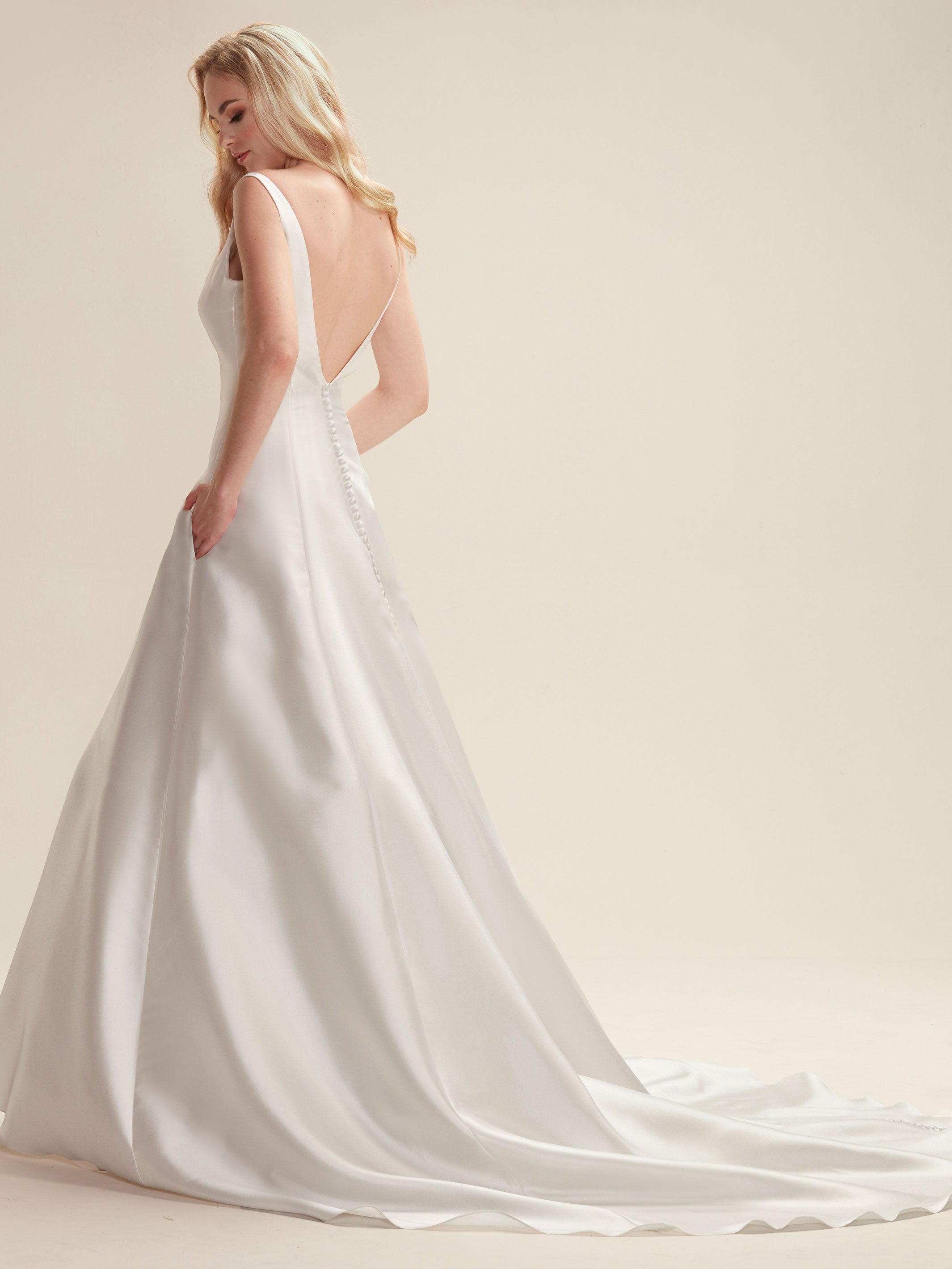 Maya Simple A-Line Wedding Dress
