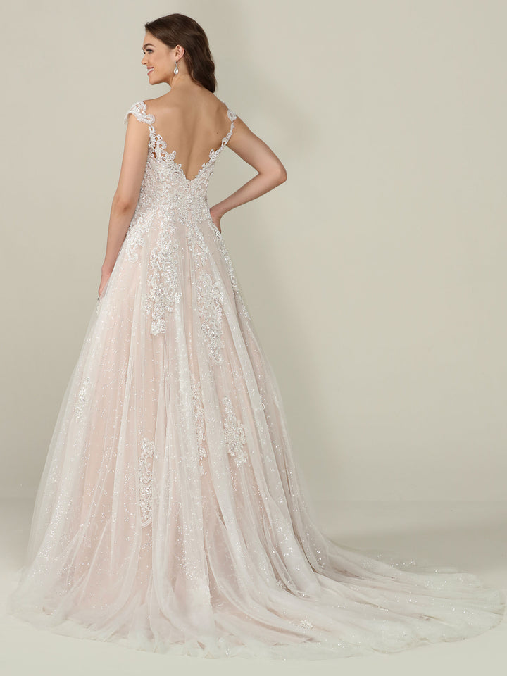 Piper Open-Back Wedding Dress with Lace