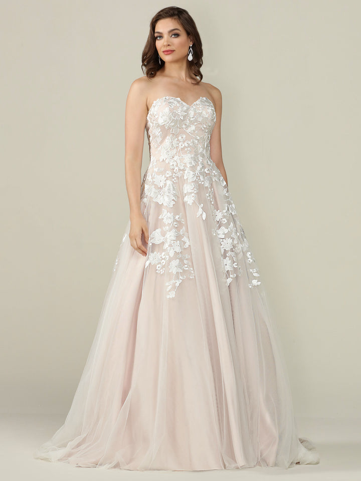 Lydia Strapless A-Line Wedding Dress - Avery Austin Lydia Strapless A-Line Wedding Dress - Avery Austin