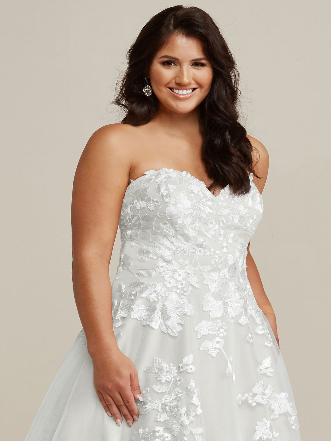 Lydia Strapless A-Line Wedding Dress