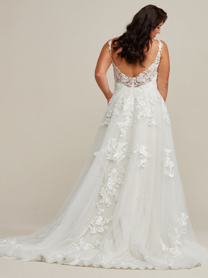Iris Open-Back A-Line Wedding Dress