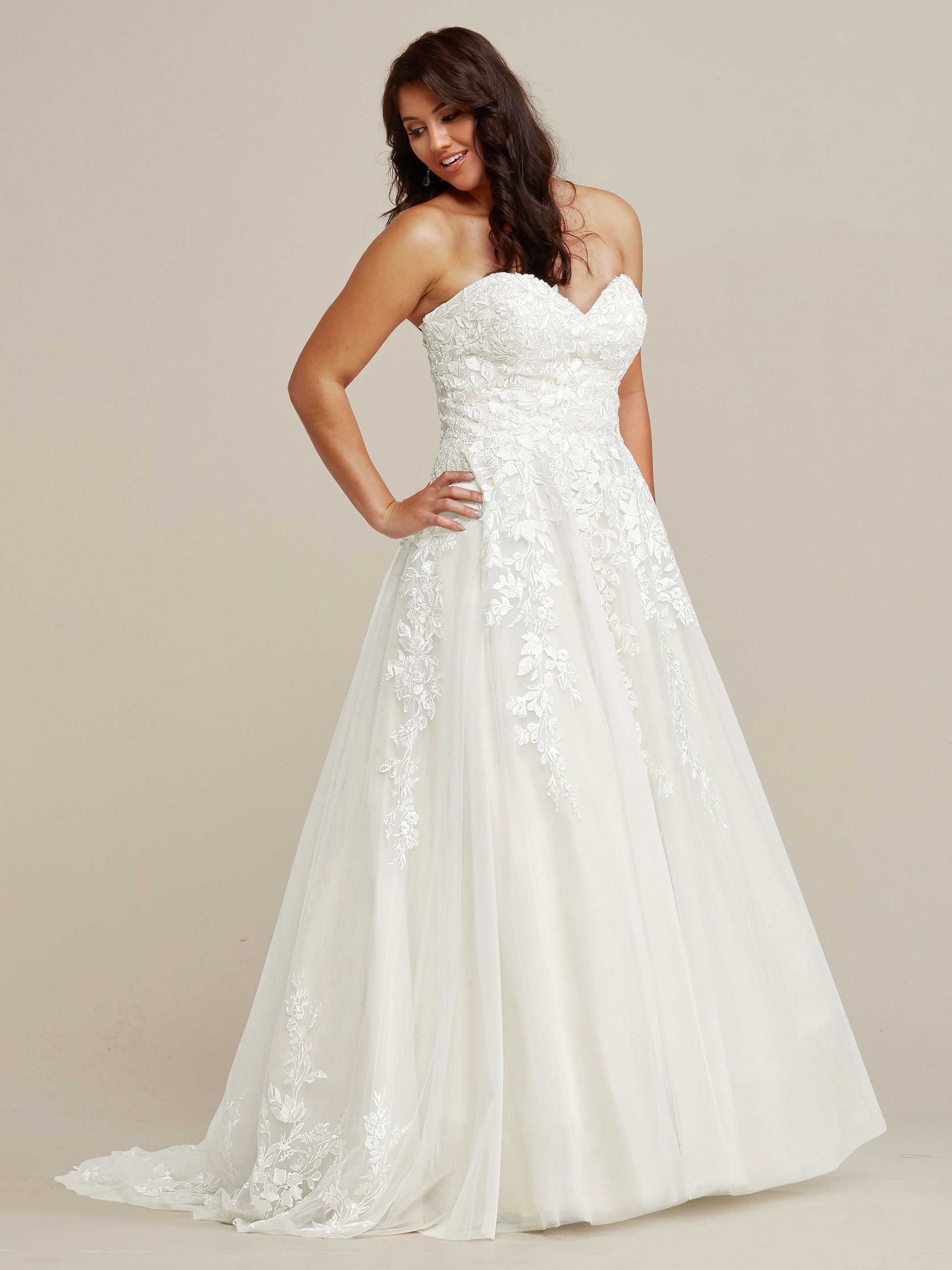 Emerson Strapless A-Line Wedding Dress - Avery Austin