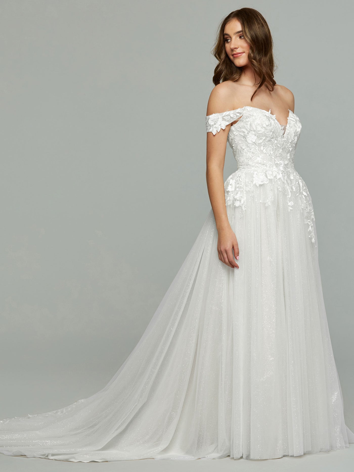 Avery g discount floral ball gown