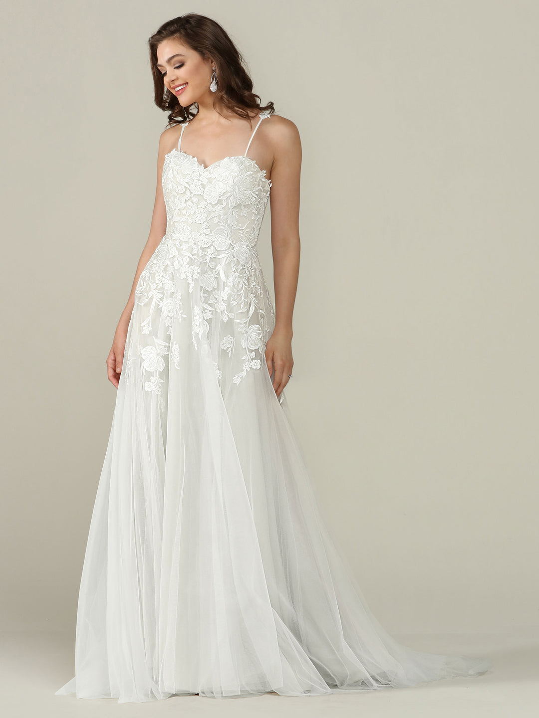 Esther Lace and Tulle Wedding Dress