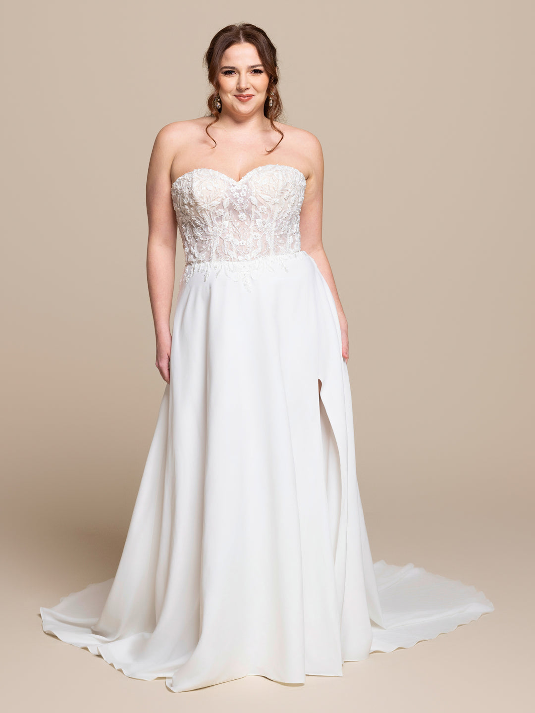 Aurielle Strapless Ivory Wedding Dress