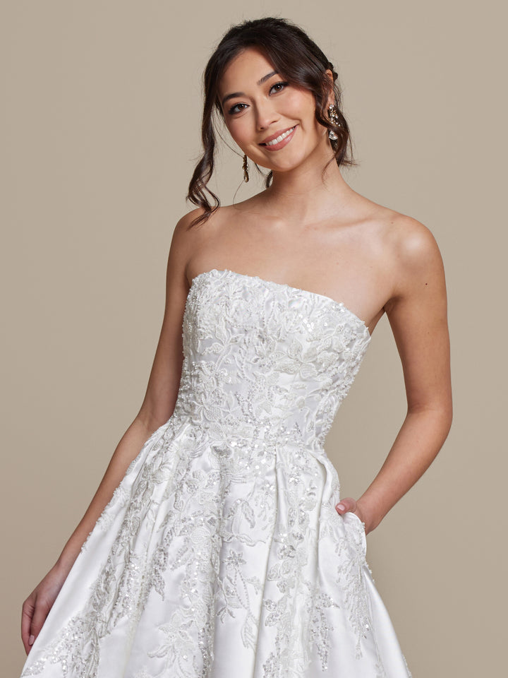 ivory belle wedding dresses DP272 Belle w/ Veil