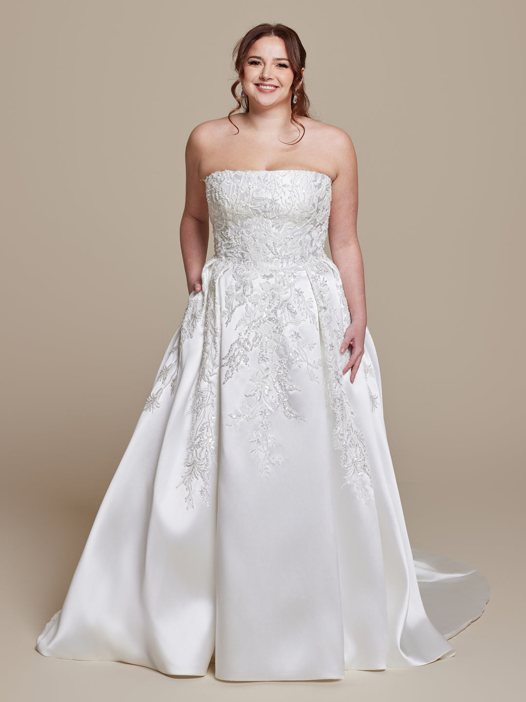 Belle Ivory Wedding Dress with Pockets - Avery Austin Belle Ivory Wedding Dress with Pockets - Avery Austin