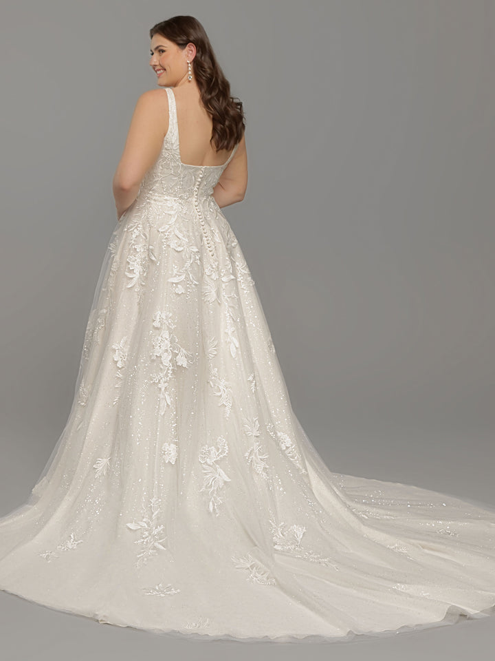 Luna Tulle and Lace Wedding Dress - Avery Austin Ivory/Sand / 22 Luna Tulle and Lace Wedding Dress - Avery Austin Ivory/Sand / 22