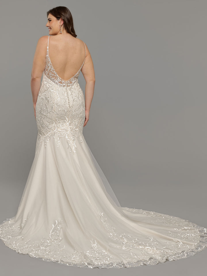 Blair Lace Fit-and-Flare Wedding Dress