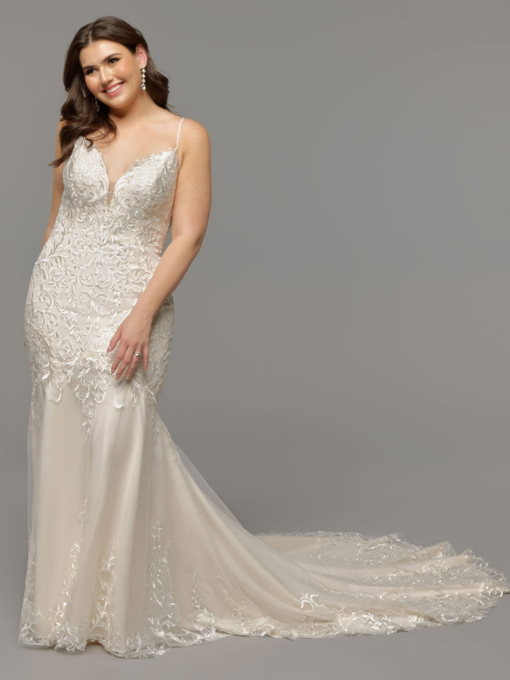 Blair Lace Fit-And-Flare Wedding Dress