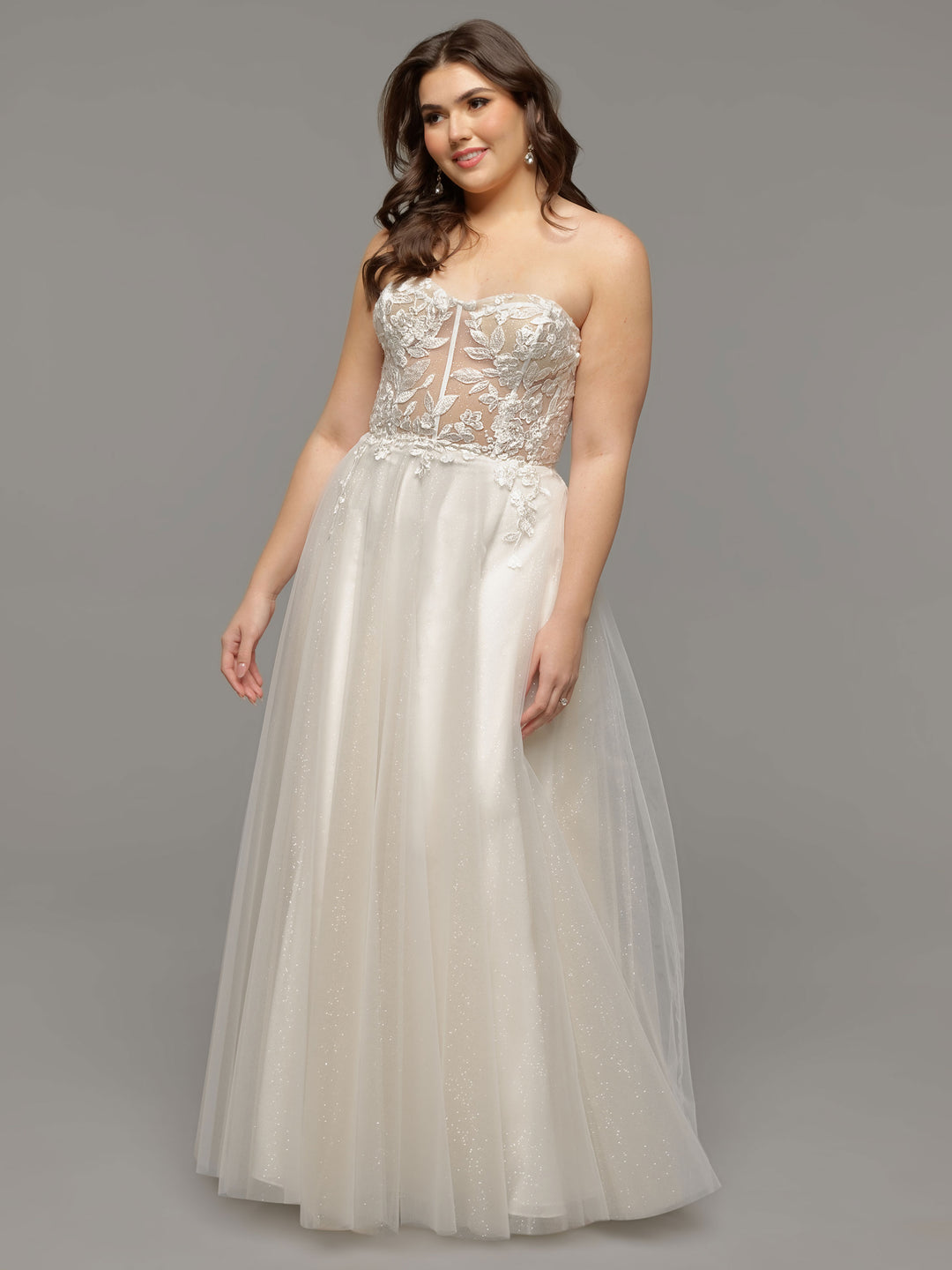 Phoenix Tulle A-Line Wedding Dress - Avery Austin