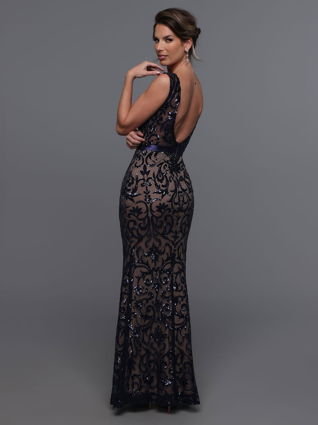 80091 Bridesmaids Dresses Black/Nude / 24