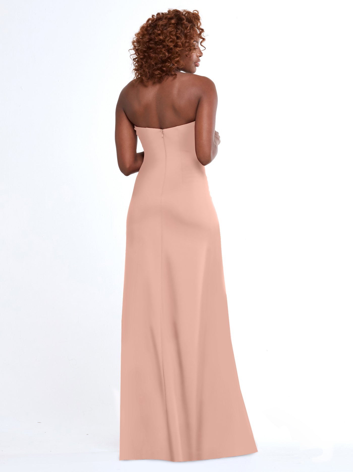 83044 - A-Line Double Knit Bridesmaid Dress with Strapless Sweetheart Neckline