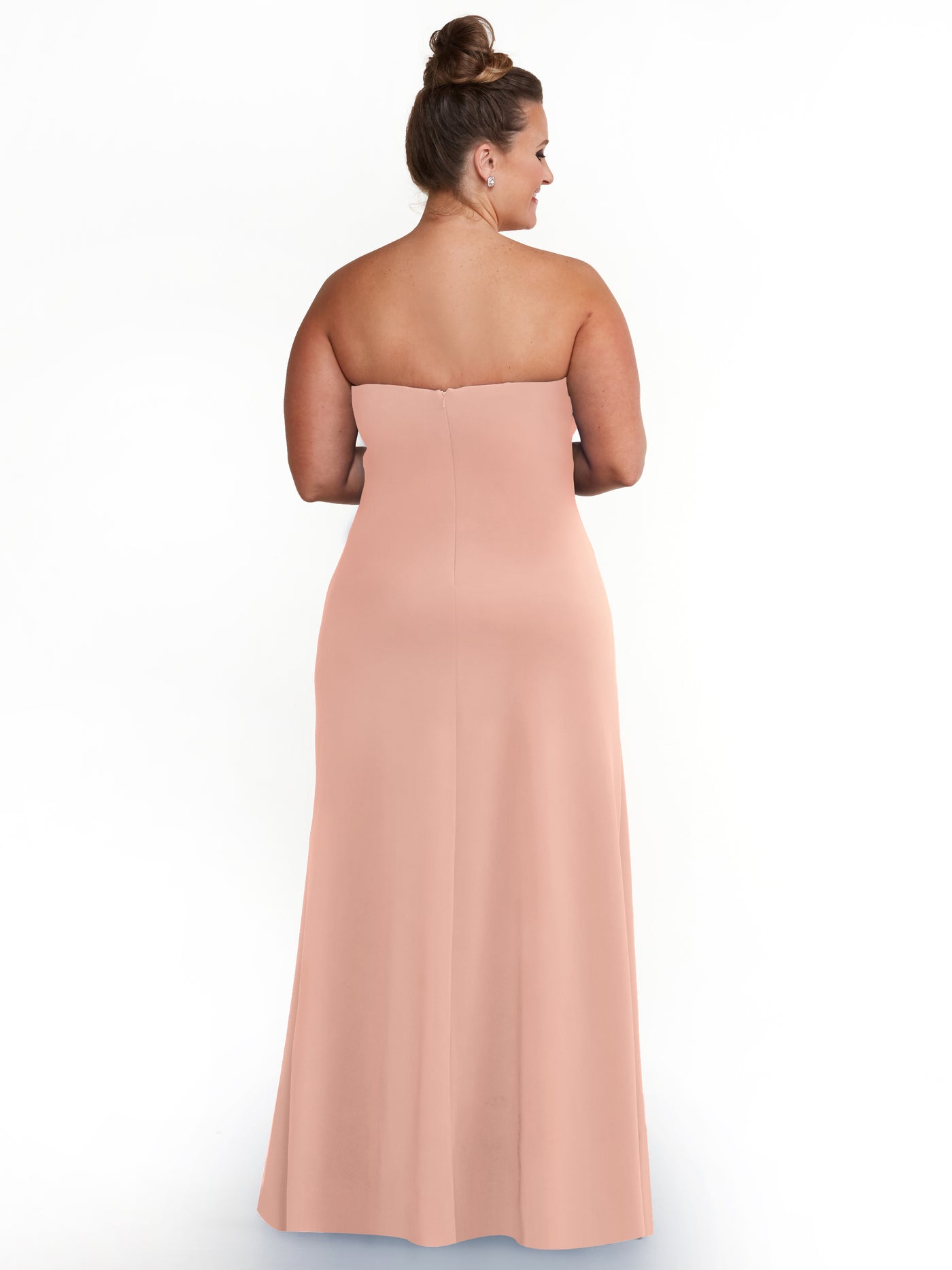 83044 - A-Line Double Knit Bridesmaid Dress with Strapless Sweetheart Neckline