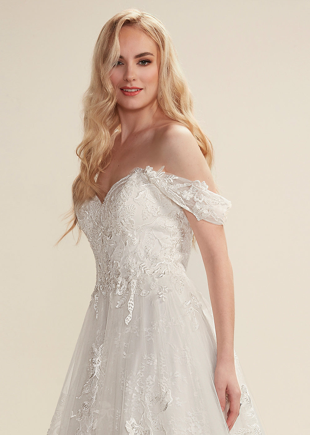 Kennedy Ivory Lace Wedding Dress