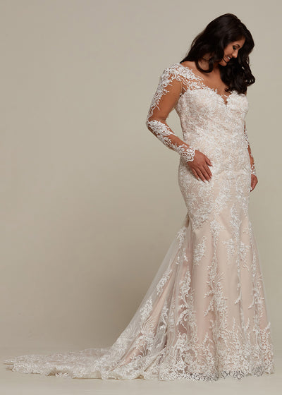 Aubree Fit-and-Flare Wedding Dress - Avery Austin