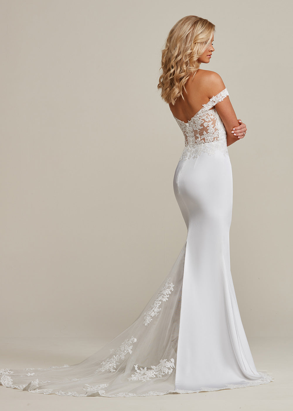 slim fit dress slacks Strapless Satin Wedding Dress Fit&Flare Styles – loveangeldress main image 1