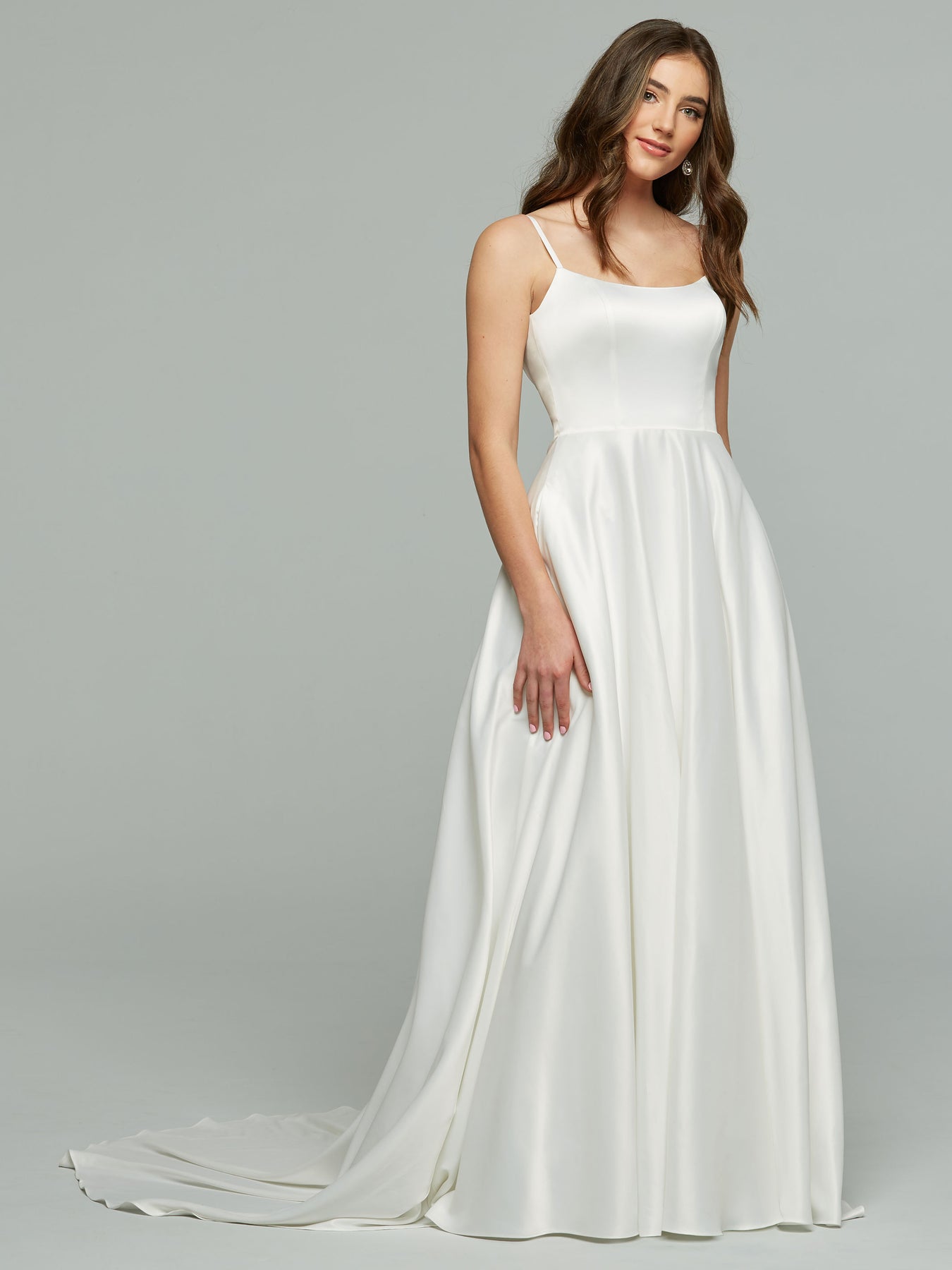 Giselle Simple Satin Wedding Dress - Avery Austin