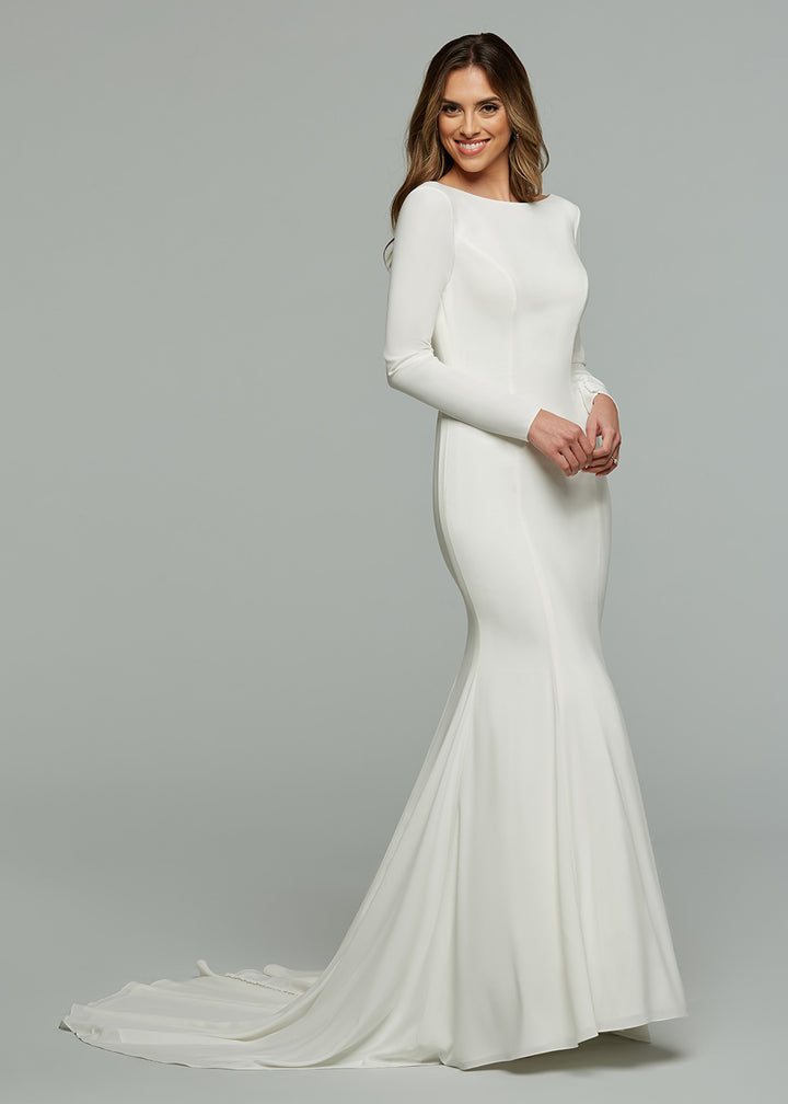 Carly Long-Sleeve Mermaid Wedding Dress