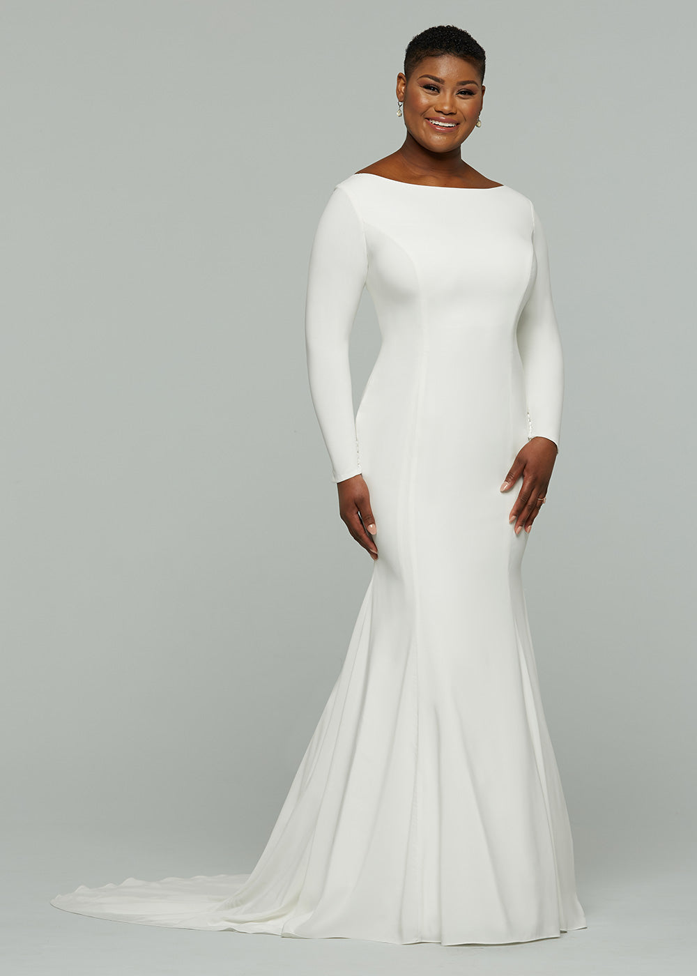 fitted lace wedding dress Carly Dress Small main image 1