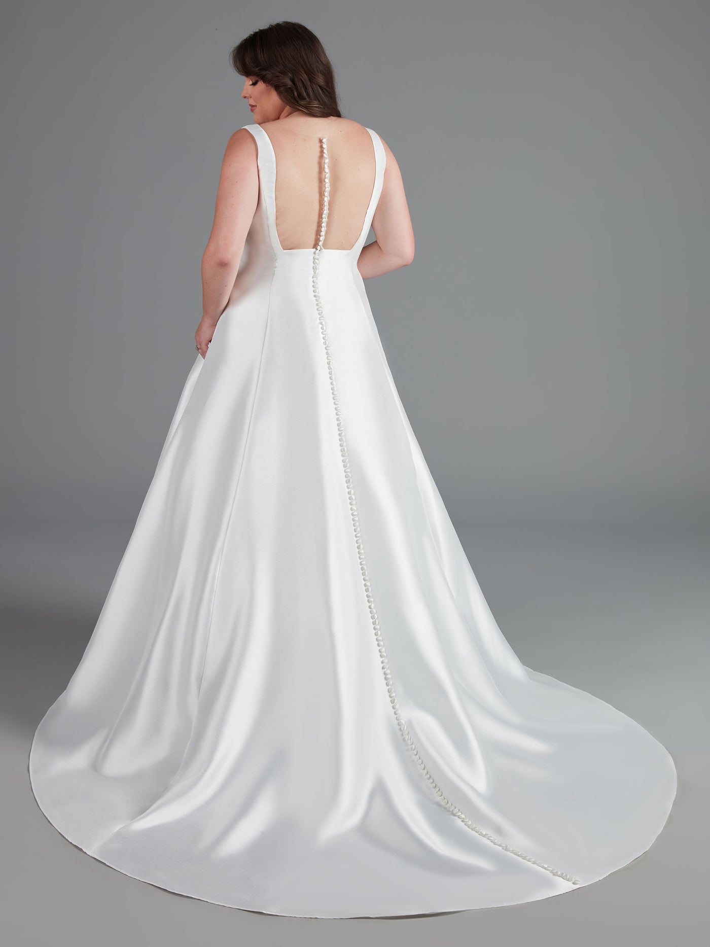 India A-Line Wedding Dress with Pockets - Avery Austin Ivory/Nude / 10 India A-Line Wedding Dress with Pockets - Avery Austin Ivory/Nude / 10
