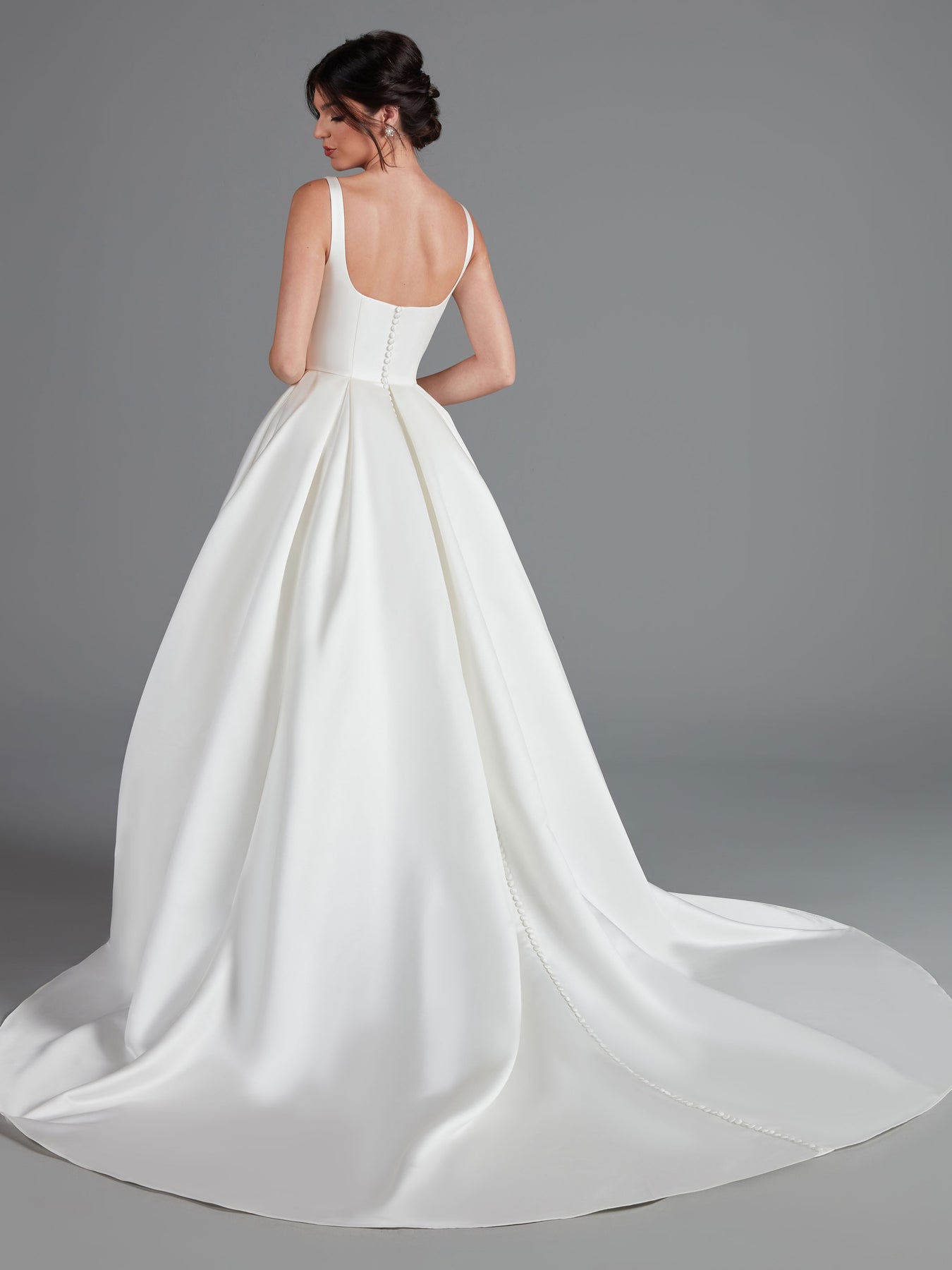 Chelsea Simple Satin Wedding Dress