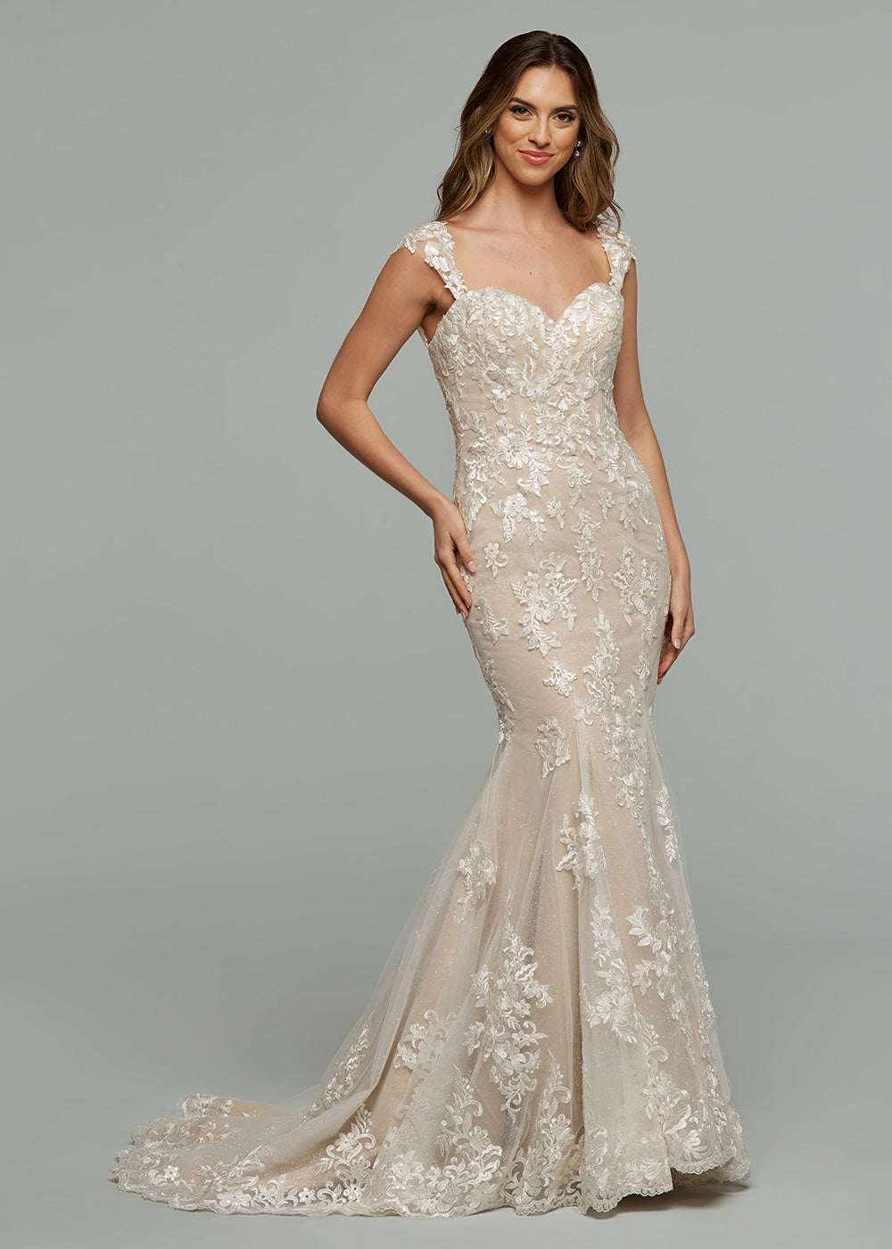 chinese dress ladies Glitter Lace 3D Flowers Mini Short Wedding Dress V-Neck Appliques Shin –  Elsi John