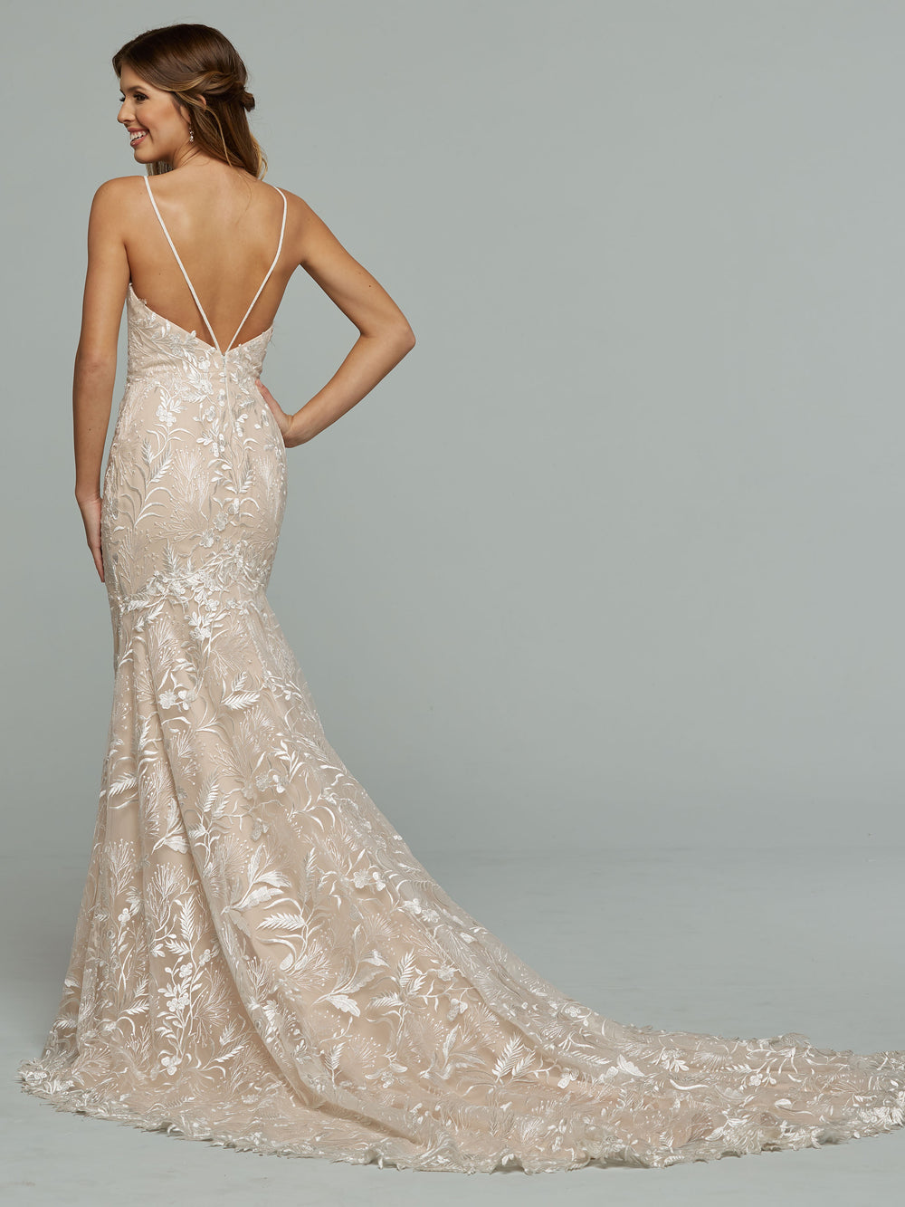 white christmas dresses SELENE / A Line Red Wedding Dress with Beaded Sparkling Bodice main image 1