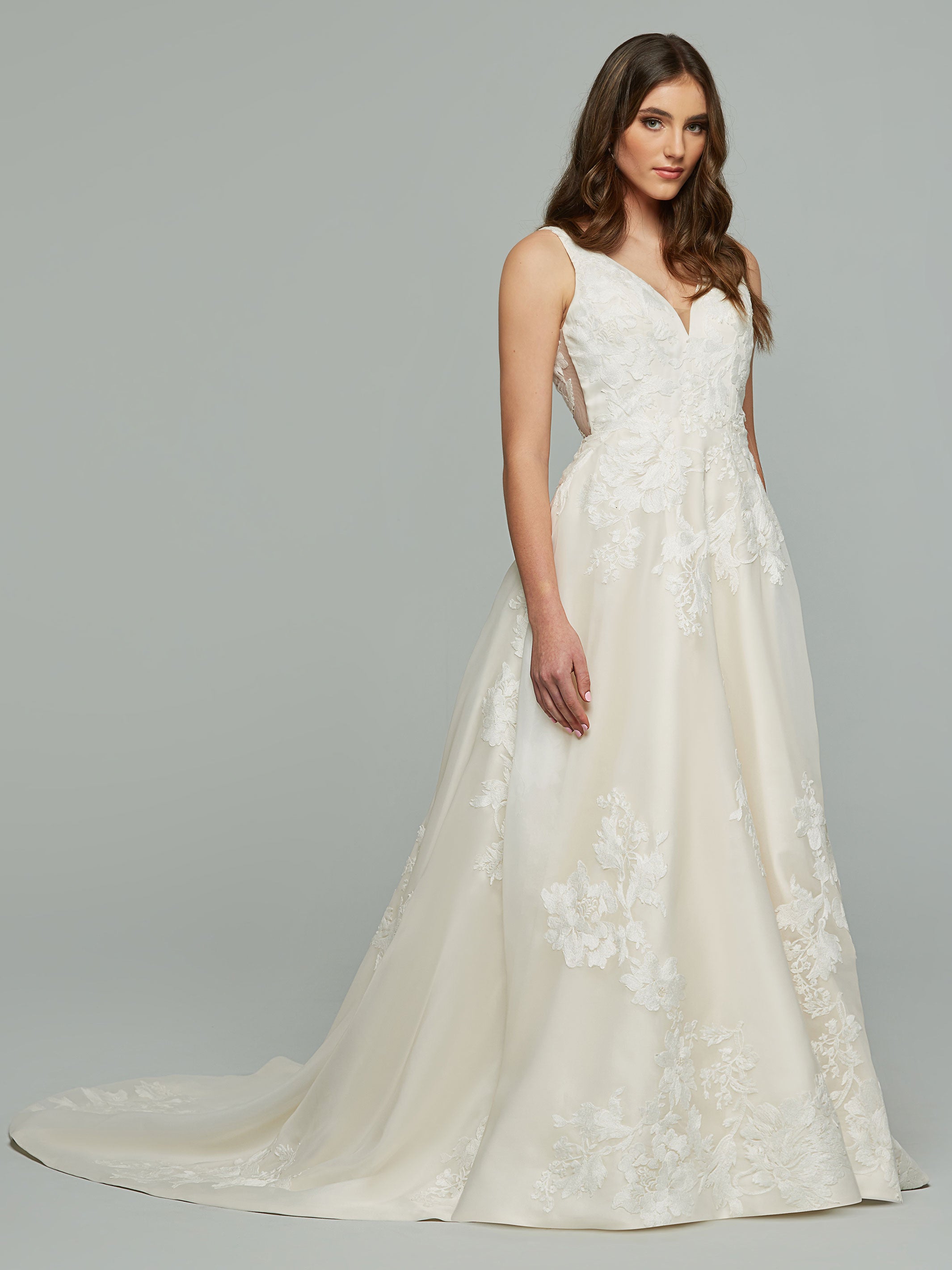 Gemma Backless Organza Wedding Dress