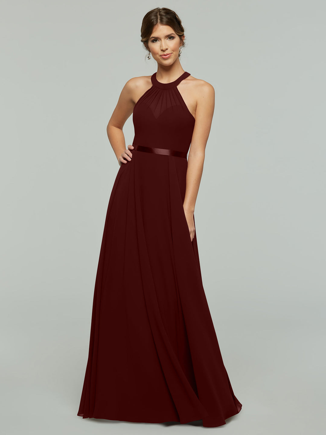 80038 Bridesmaids Dresses Aubergine / 16