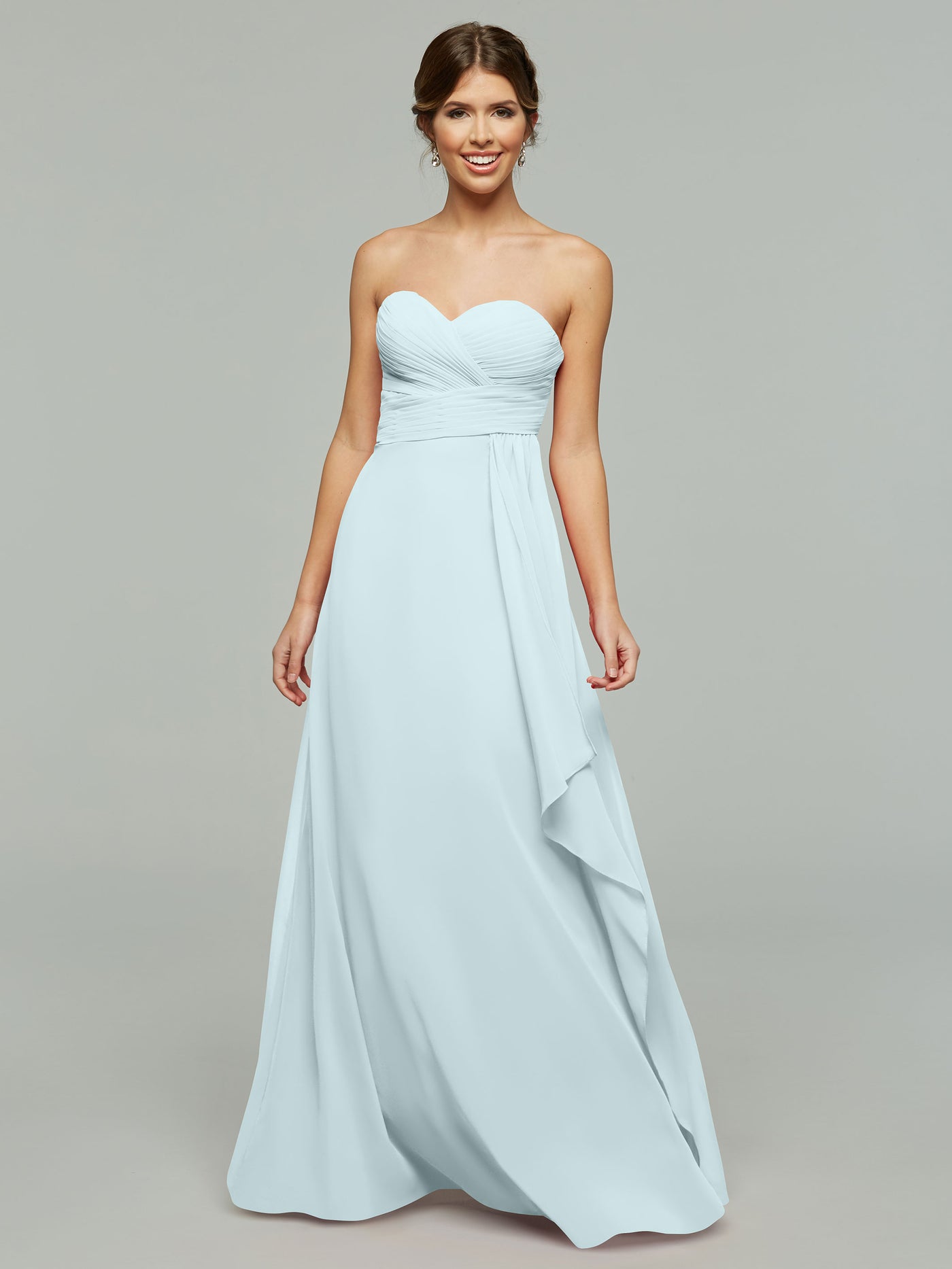 80046 - Chiffon Sheath Bridesmaid Dress with Sweetheart Neckline