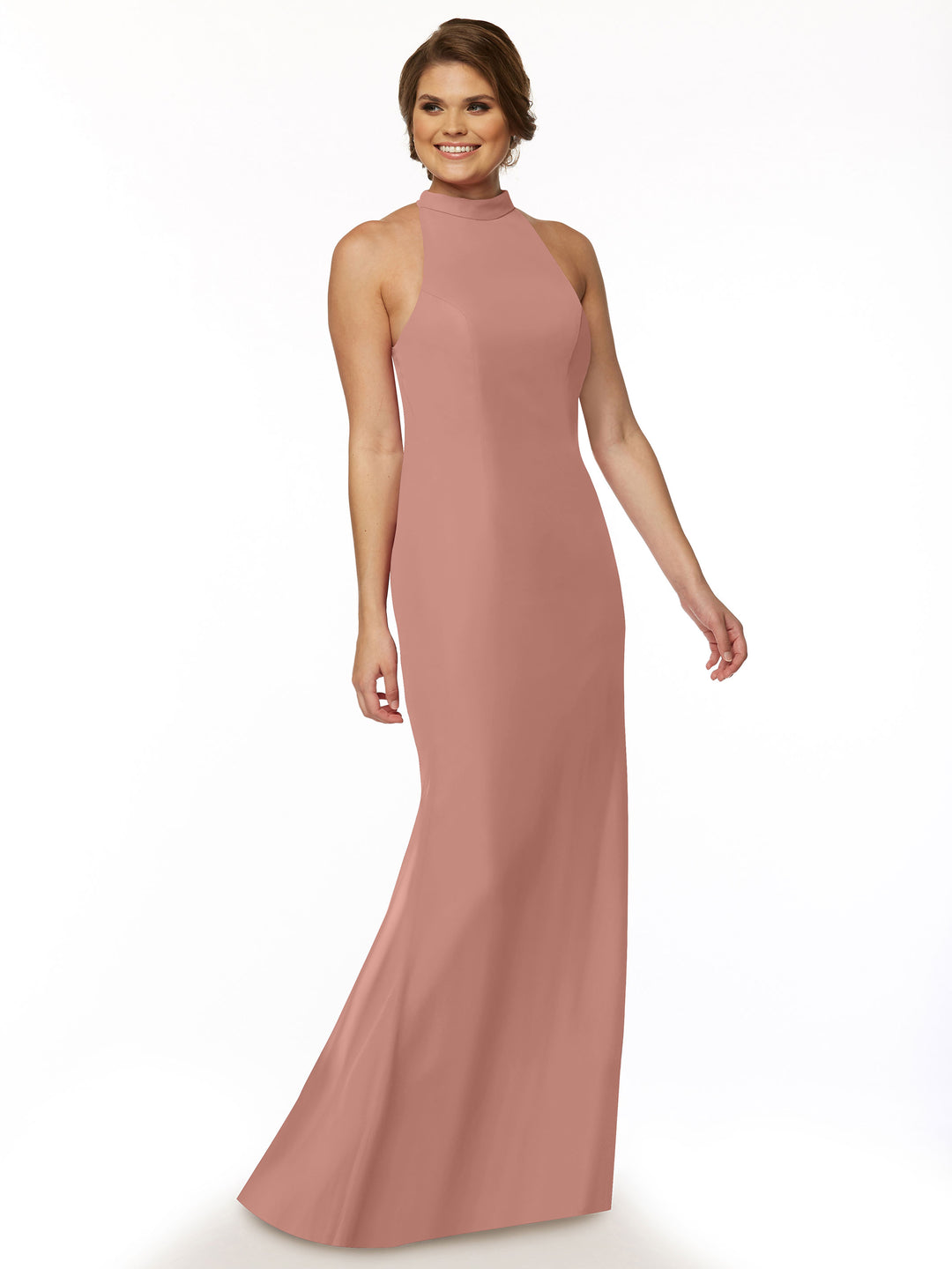 Light Dusty Rose Pink Bridesmaid Gowns - Avery Austin