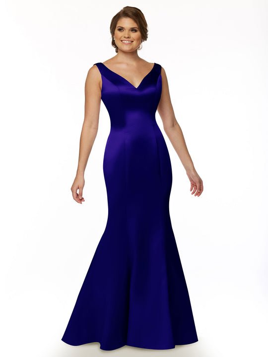 cobalt blue dresses for wedding Sexy High-Low Prom Dress Formal Dress Pleated Beach Party Dress(BM2429)  DaisyFormals-Bridesmaid and Formal in 59+ Colors Clean lines Royal Blue Cobalt Blue Summer