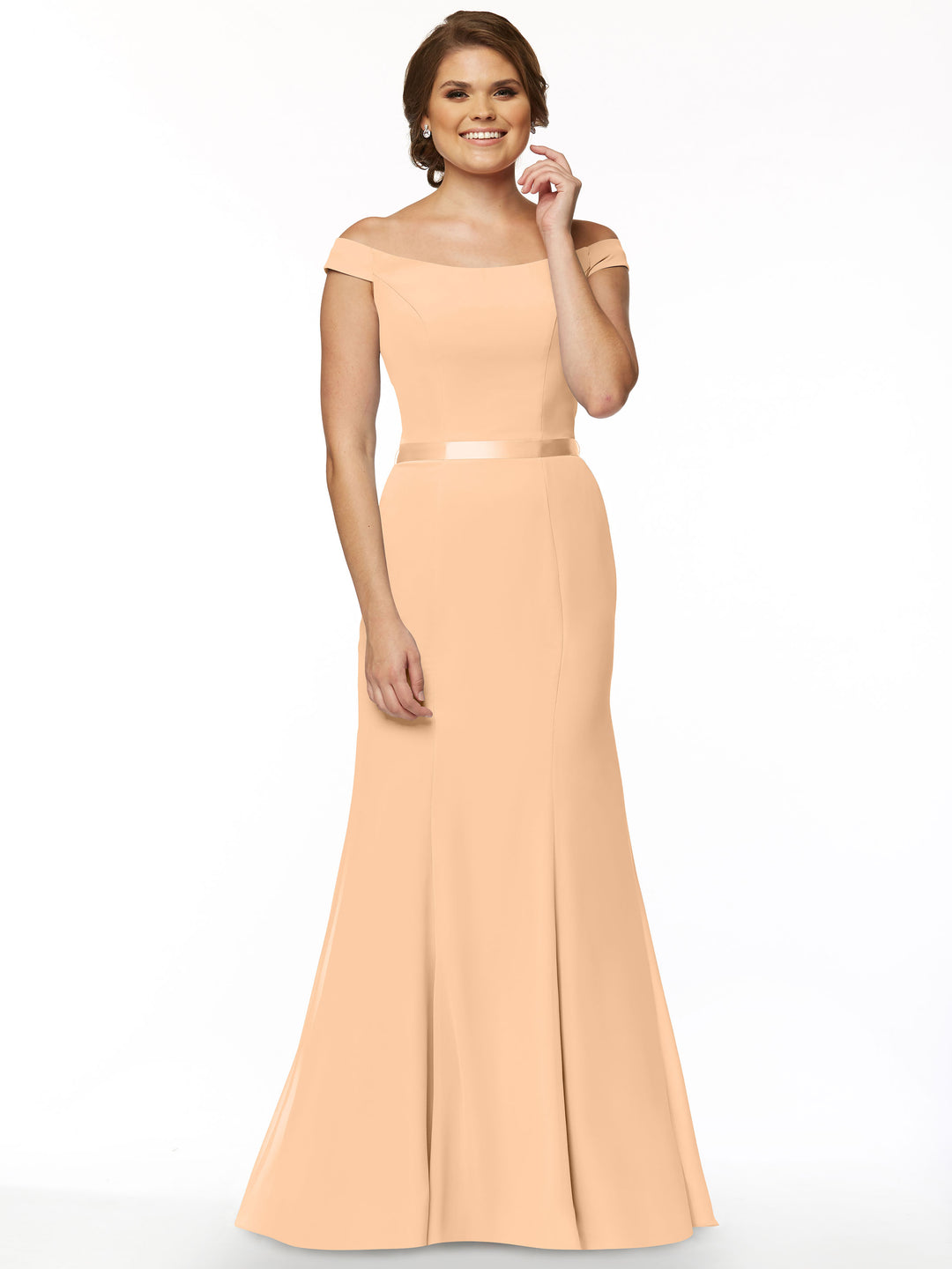 Fit-and-Flare Bridesmaid Dress 80079 -Avery Austin Champagne / 30 Fit-and-Flare Bridesmaid Dress 80079 -Avery Austin Champagne / 30