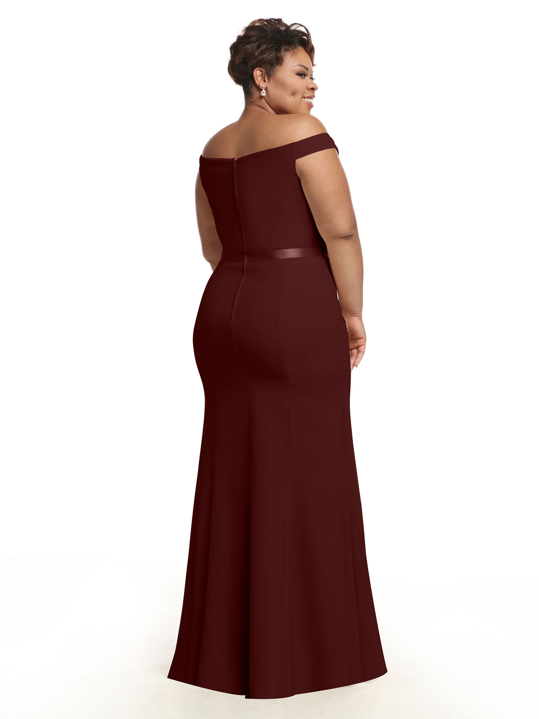 bridesmaid fit and flare dresses 80079 Bridesmaids Wisteria / 6 FENSACE Western Dress for match bridesmaid styling Fabric: JERSEY Size:8 US (10 EUR)