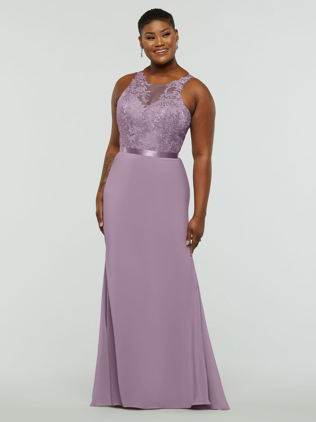 Fit-and-Flare Bridesmaid Dress 80095