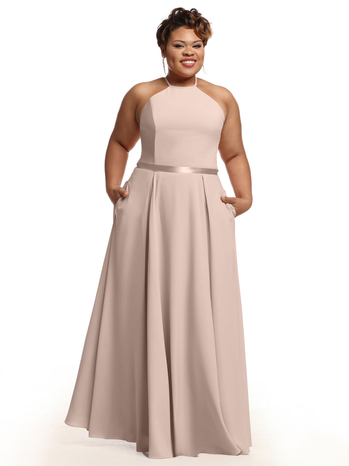 A smiling woman models Avery Austin&
