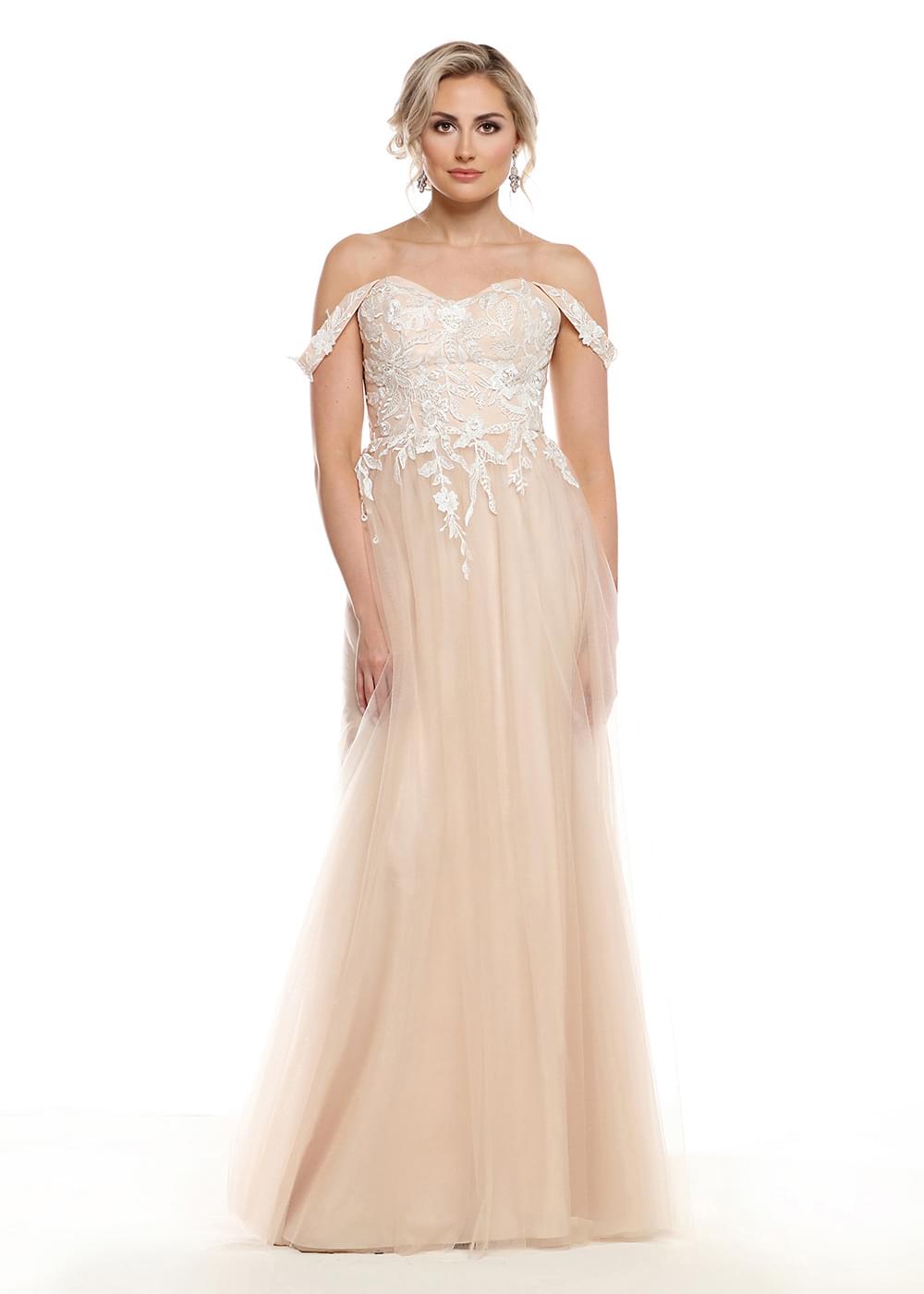 Champagne Gold Bridesmaid Dresses - Avery Austin Champagne Gold Bridesmaid Dresses - Avery Austin