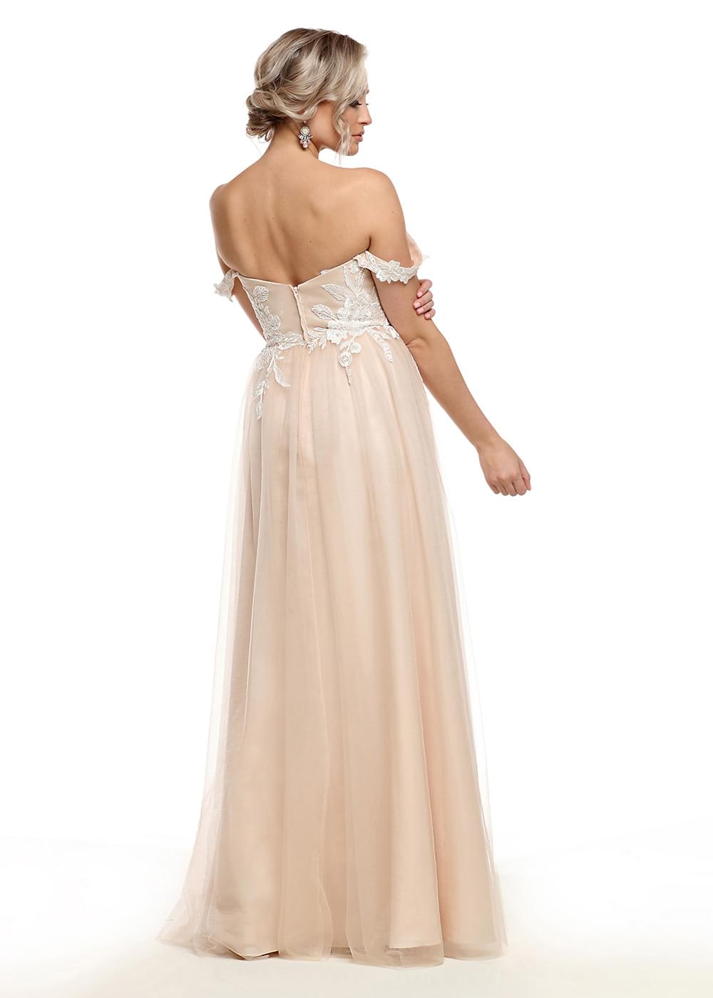 Champagne Gold Bridesmaid Dresses - Avery Austin