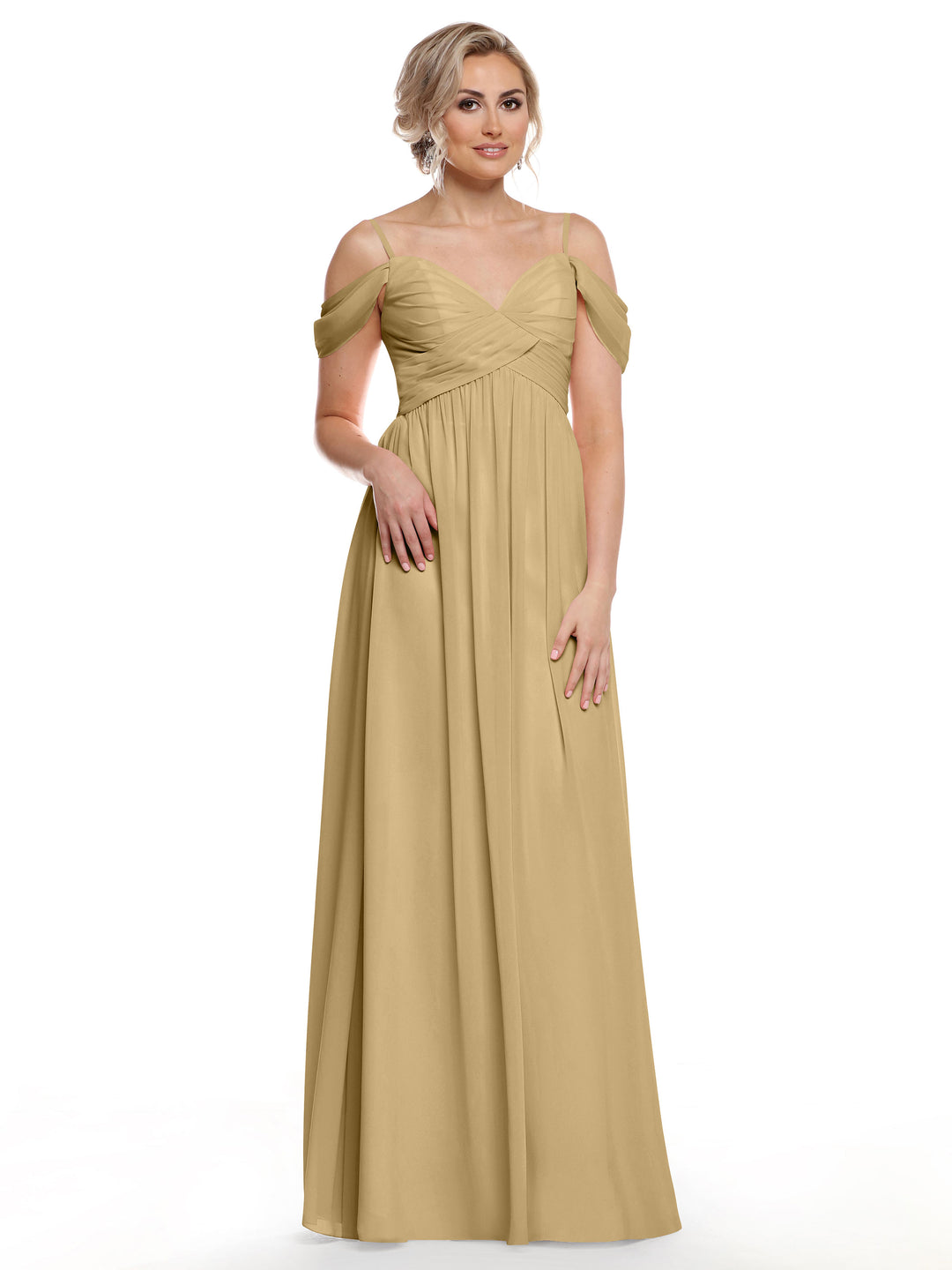 Champagne Gold Bridesmaid Dresses - Avery Austin Champagne Gold Bridesmaid Dresses - Avery Austin