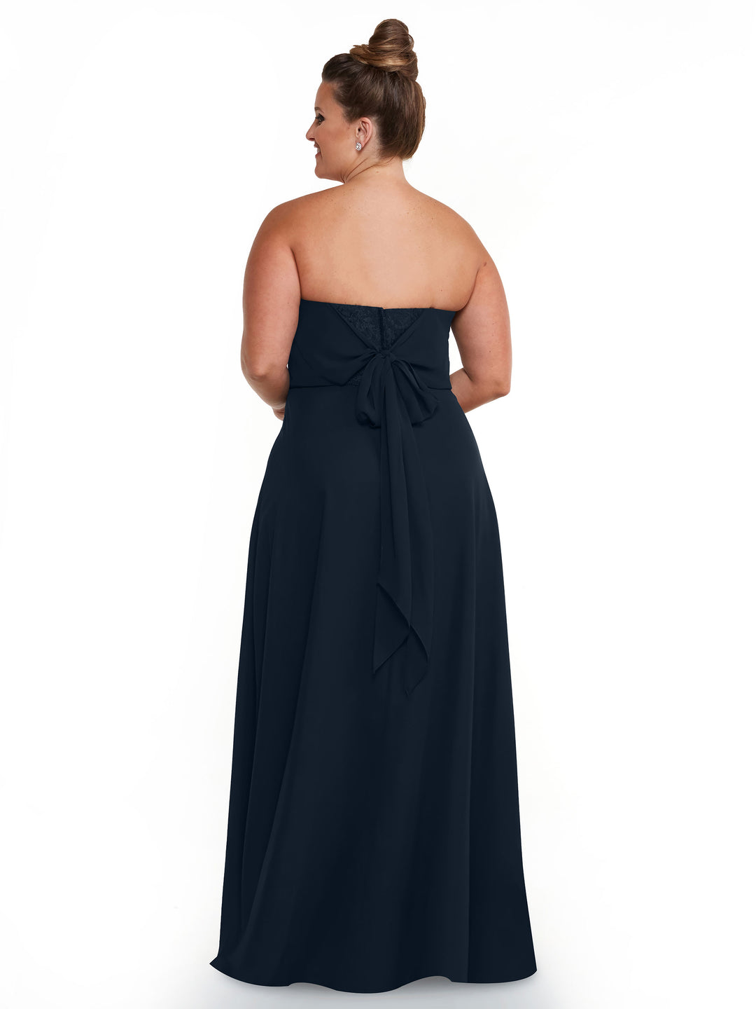 lace up back bridesmaid dress La Femme 32265 main image 0