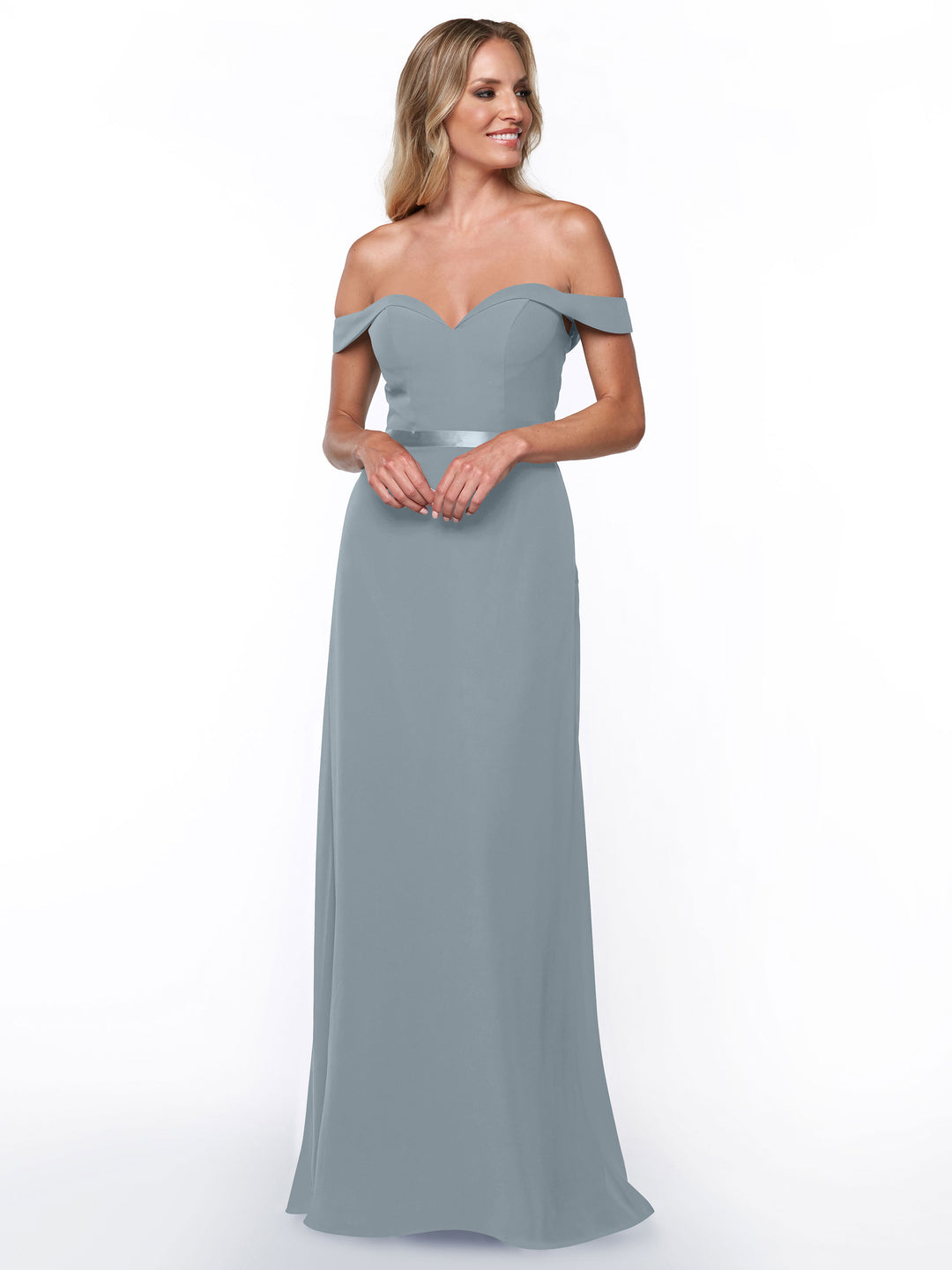 Light Dusty Blue Bridesmaid Dresses - Avery Austin