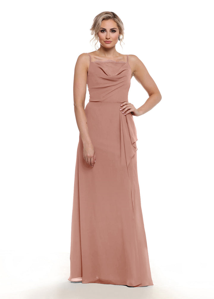 A woman with light hair styled up wears Avery Austin&