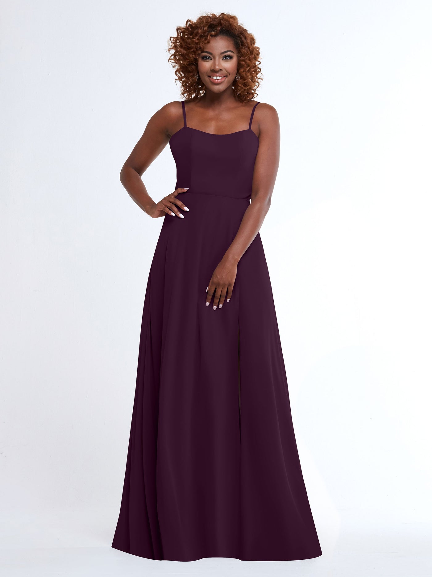 80170 Bridesmaids Dresses Eggplant / 8