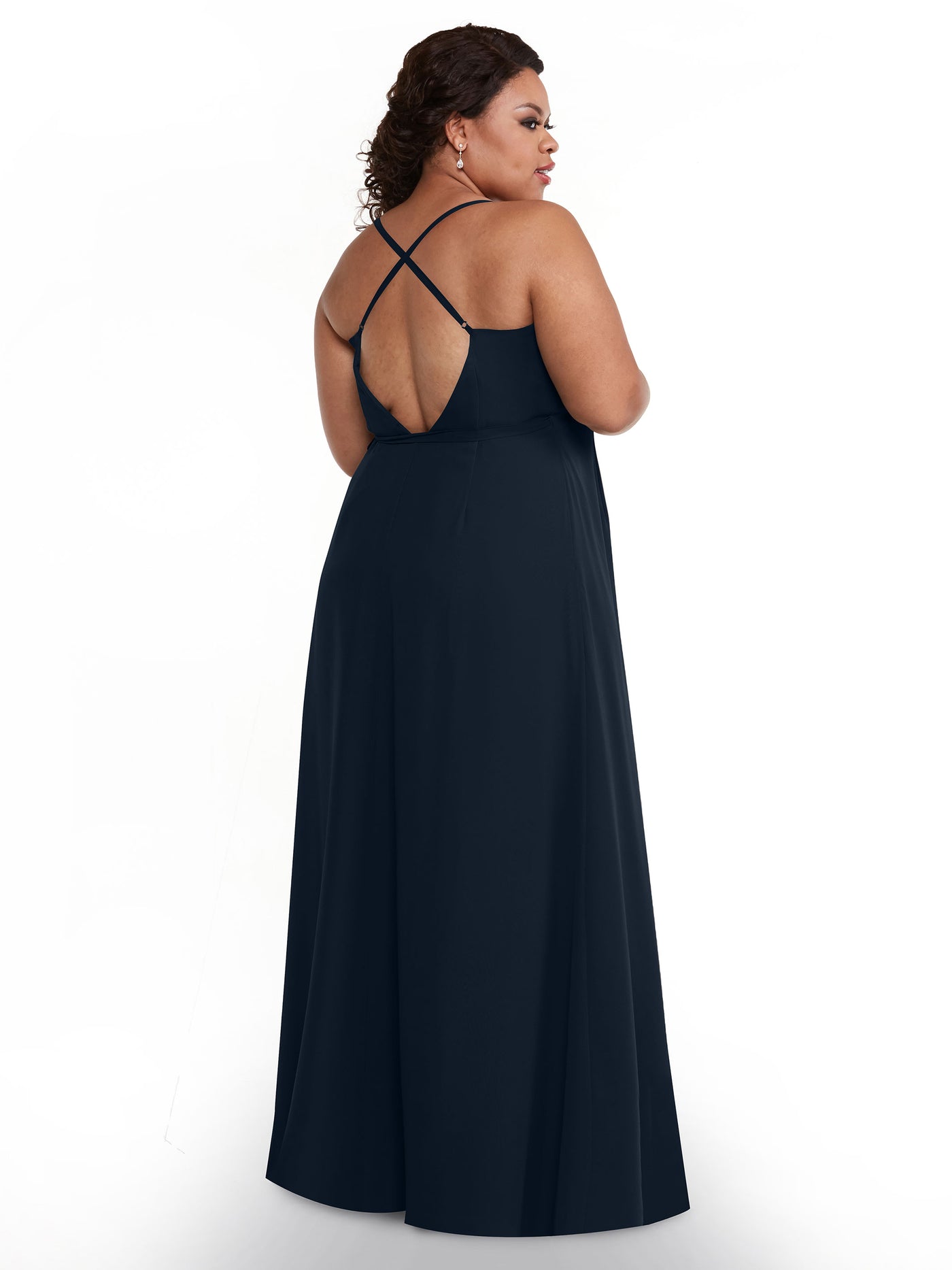 80171 - Sheath Chiffon Bridesmaid Dress with Self-Tie Sash around the Waist