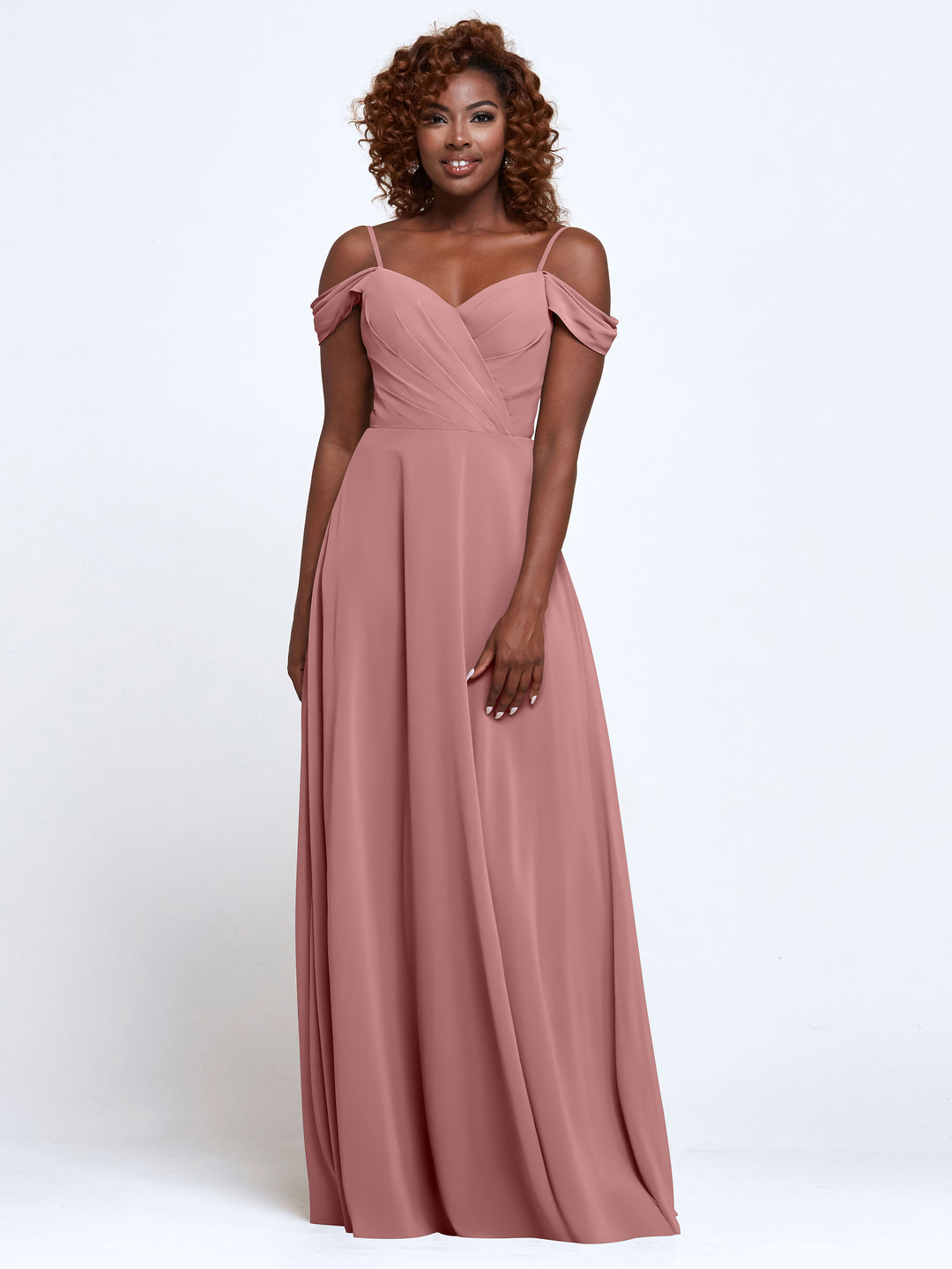 Light Dusty Rose Pink Bridesmaid Gowns - Avery Austin Light Dusty Rose Pink Bridesmaid Gowns - Avery Austin