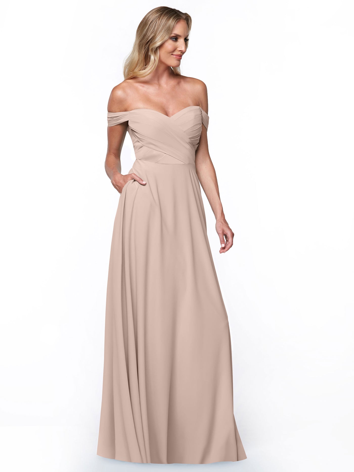 83018 Bridesmaids Dresses Blush / 8