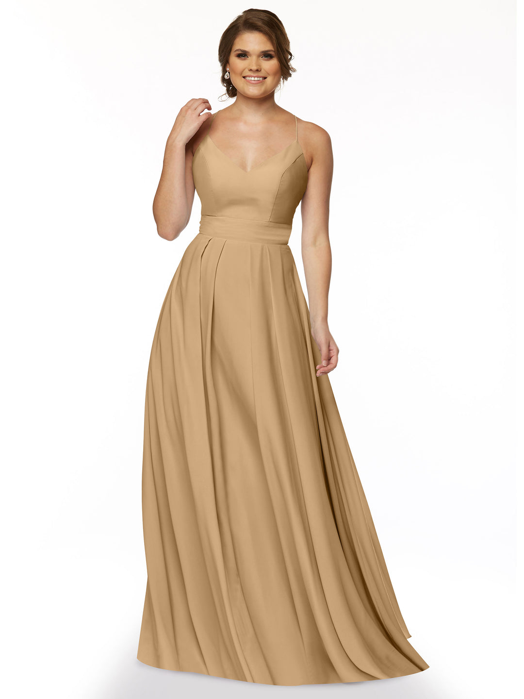 Neutral Cappuccino Bridesmaid Dresses - Avery Austin