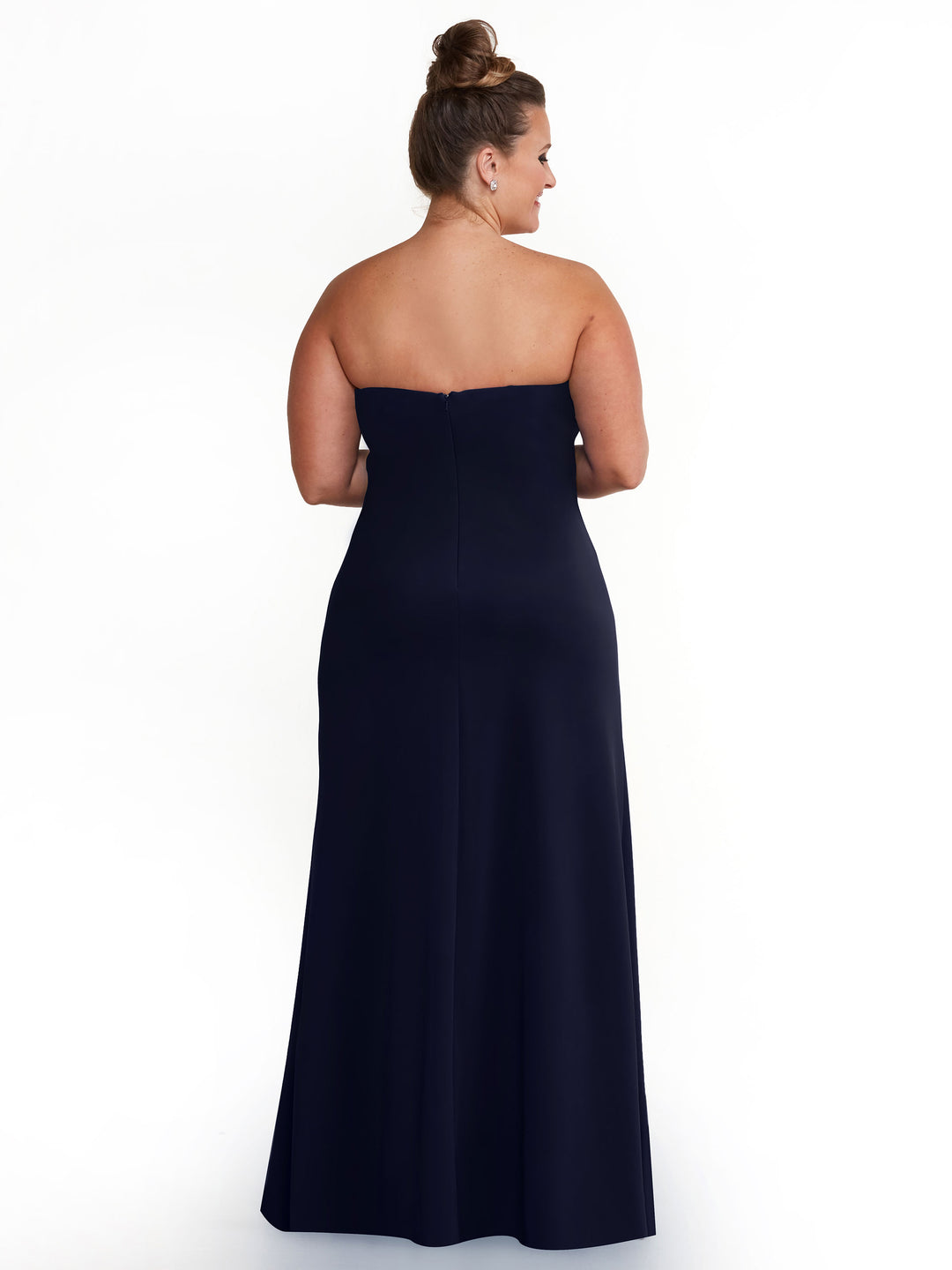 A-Line Double Knit Bridesmaid Dress with Strapless Sweetheart Neckline
